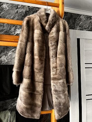 Шуба, Норка, По колено, M at lalafo.kg Шуба, Норка, По колено, M