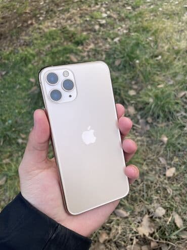 IPhone 11 Pro, Б/у, 64 ГБ, Matte Gold, 77 % at lalafo.kg IPhone 11 Pro, Б/у, 64 ГБ, Matte Gold, 77 %