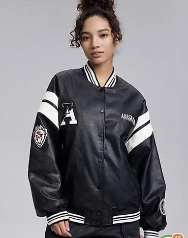 Крутая куртка-бомбер из премиальной экокожи!Новая!Обр в ЛС! at lalafo.kg Крутая куртка-бомбер из премиальной экокожи!Новая!Обр в ЛС!