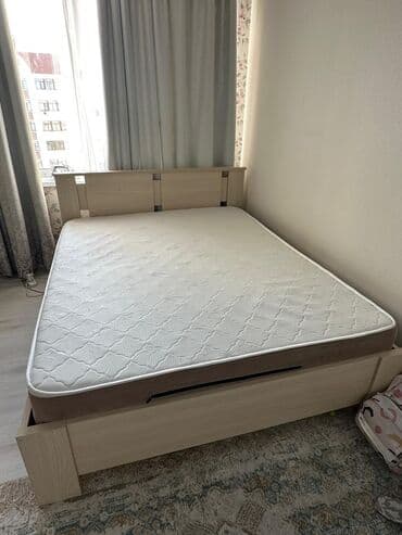 Спальный гарнитур, Б/у, Двуспальная кровать, Россия, Самовывоз, цвет - Бежевый at lalafo.kg Спальный гарнитур, Б/у, Двуспальная кровать, Россия, Самовывоз, цвет - Бежевый