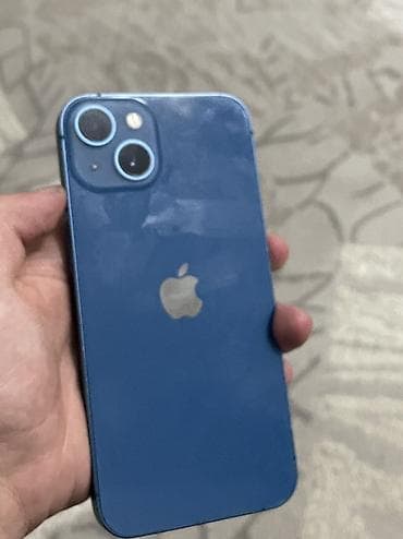 IPhone 13, Б/у, 128 ГБ, Голубой, Чехол, 77 % at lalafo.kg IPhone 13, Б/у, 128 ГБ, Голубой, Чехол, 77 %