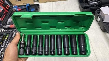 Набор длинных ударных торцевых головок в кейсе. Состав: - Удлинённые lalafo.kg да — 1 Набор длинных ударных торцевых головок в кейсе. Состав: - Удлинённые — 1