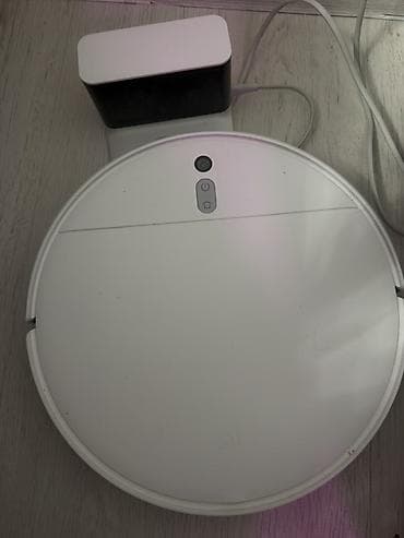 Робот-пылесос Xiaomi (круглый белый корпус) с док-станцией для at lalafo.kg Робот-пылесос Xiaomi (круглый белый корпус) с док-станцией для
