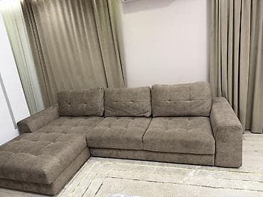 Угловой диван, C подушками, Трехместный at lalafo.kg Угловой диван, C подушками, Трехместный