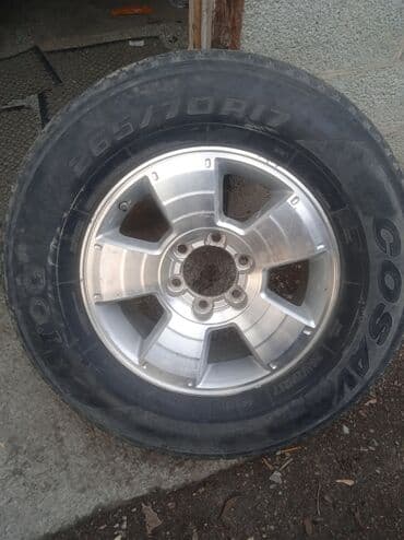 Колеса в сборе 265 / 70 / R 17, Лето, Б/у, 1 шт, Внедорожные (АТ/МТ), Литые, отверстий - 6 at lalafo.kg Колеса в сборе 265 / 70 / R 17, Лето, Б/у, 1 шт, Внедорожные (АТ/МТ), Литые, отверстий - 6