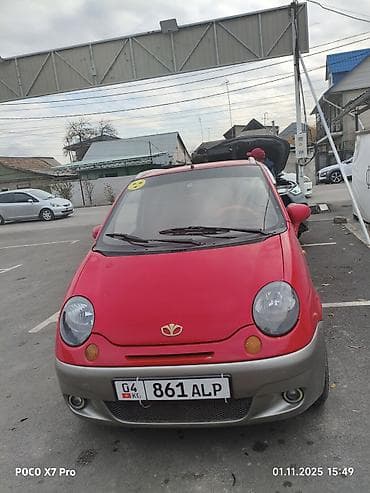 Daewoo Matiz: 2005 г., 1 л, Механика, Бензин, Хэтчбэк at lalafo.kg Daewoo Matiz: 2005 г., 1 л, Механика, Бензин, Хэтчбэк