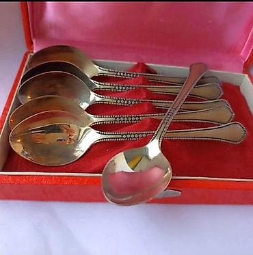 НОВЫЙ Подарочный набор Ложки чайные 14 см. Мельхиор. клеймо МНЦ at lalafo.kg НОВЫЙ Подарочный набор Ложки чайные 14 см. Мельхиор. клеймо МНЦ