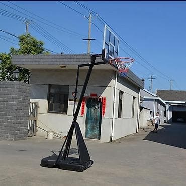 Передвижная баскетбольная стойка для двора/площадки. - Регулируемая at lalafo.kg Передвижная баскетбольная стойка для двора/площадки. - Регулируемая