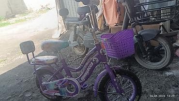 Детский велосипед для девочки «Принцесса», фиолетовый. Особенности: - at lalafo.kg Детский велосипед для девочки «Принцесса», фиолетовый. Особенности: -