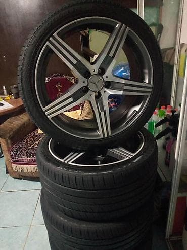 Колеса в сборе R 19, Лето, Б/у, Комплект, Легковые, Литые, отверстий - 5 at lalafo.kg Колеса в сборе R 19, Лето, Б/у, Комплект, Легковые, Литые, отверстий - 5