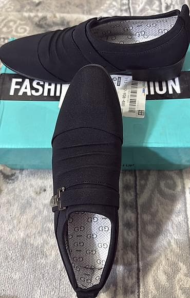 Мужские туфли-лосьоны (слипоны) черного цвета - Стиль at lalafo.kg Мужские туфли-лосьоны (слипоны) черного цвета - Стиль