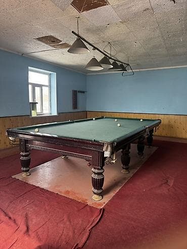 Бильярдный стол для русского бильярда (пул-лампа в комплекте) at lalafo.kg Бильярдный стол для русского бильярда (пул-лампа в комплекте)