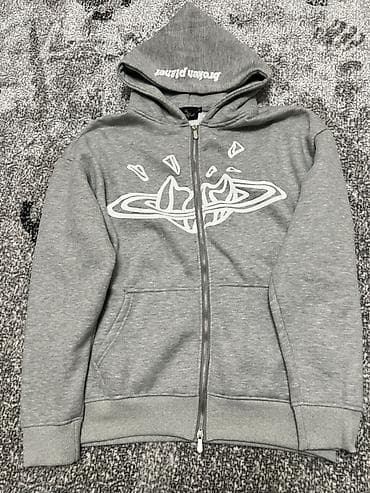 Мужская толстовка, M, Новый, цвет - Серый, Самовывоз, Платная доставка at lalafo.kg Мужская толстовка, M, Новый, цвет - Серый, Самовывоз, Платная доставка