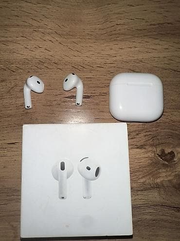 AirPods 4 без шумодава идеального состояния, оригинал с Америки!!! Без at lalafo.kg AirPods 4 без шумодава идеального состояния, оригинал с Америки!!! Без