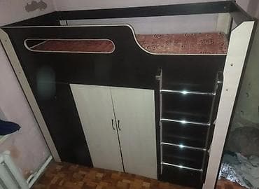 Спальный гарнитур, Б/у, Односпальная кровать, Двухъярусная кровать, Шкаф, Кыргызстан, Дерево, Самовывоз, Бесплатная доставка, Платная доставка, цвет - Бежевый at lalafo.kg Спальный гарнитур, Б/у, Односпальная кровать, Двухъярусная кровать, Шкаф, Кыргызстан, Дерево, Самовывоз, Бесплатная доставка, Платная доставка, цвет - Бежевый
