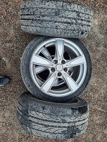 Колеса в сборе 225 / 45 / R 18, Лето, Б/у, Комплект, Легковые, Литые, отверстий - 5 at lalafo.kg Колеса в сборе 225 / 45 / R 18, Лето, Б/у, Комплект, Легковые, Литые, отверстий - 5