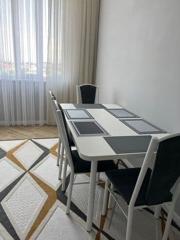 Кухонный стол и стул, Самовывоз, Платная доставка, цвет - Белый at lalafo.kg Кухонный стол и стул, Самовывоз, Платная доставка, цвет - Белый