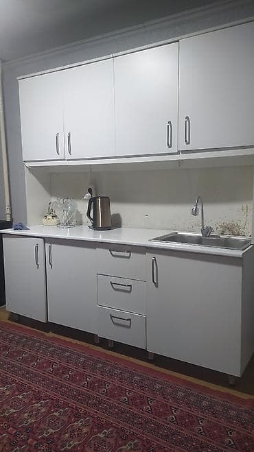 Кухонный гарнитур, Б/у, цвет - Белый at lalafo.kg Кухонный гарнитур, Б/у, цвет - Белый