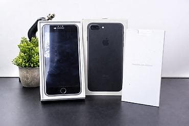 IPhone 7 Plus, Б/у, 32 ГБ, Jet Black, Чехол, Коробка, 100 % at lalafo.kg IPhone 7 Plus, Б/у, 32 ГБ, Jet Black, Чехол, Коробка, 100 %