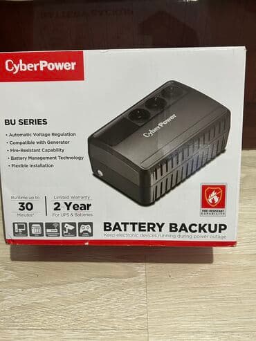 Продам CyberPower BU725E Источник бесперебойного питания 725VA/390W, 3 at lalafo.kg Продам CyberPower BU725E Источник бесперебойного питания 725VA/390W, 3