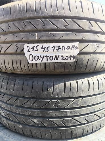 Шины 215 / 45 / R 17, Лето, Б/у, Комплект at lalafo.kg Шины 215 / 45 / R 17, Лето, Б/у, Комплект