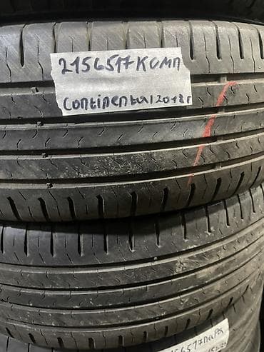 Шины 215 / 65 / R 17, Лето, Б/у, Комплект, Легковые, Continental at lalafo.kg Шины 215 / 65 / R 17, Лето, Б/у, Комплект, Легковые, Continental