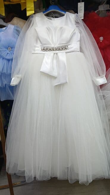 Детское платье, цвет - Белый at lalafo.kg Детское платье, цвет - Белый