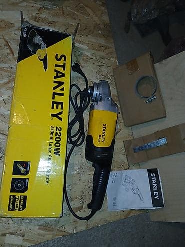Углошлифовальная машина (болгарка) STANLEY SL229 американский бренд lalafo.kg да — 1 Углошлифовальная машина (болгарка) STANLEY SL229 американский бренд — 1