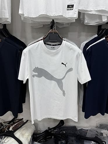 Мужская футболка, 2XL, 3XL, Puma, Новый, цвет - Белый, Самовывоз at lalafo.kg Мужская футболка, 2XL, 3XL, Puma, Новый, цвет - Белый, Самовывоз