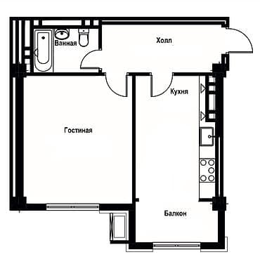 1 комната, 53 м², Элитка, 8 этаж, Готовая ПСО (под самоотделку) at lalafo.kg 1 комната, 53 м², Элитка, 8 этаж, Готовая ПСО (под самоотделку)