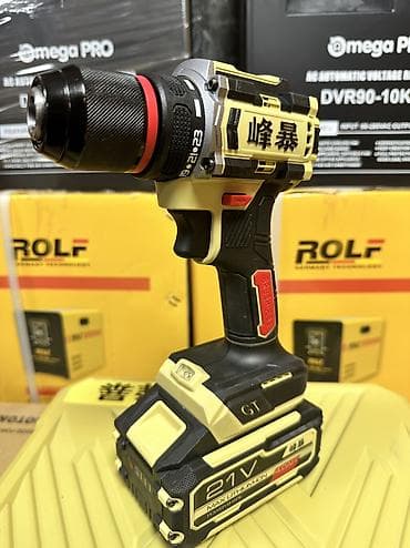 Аккумуляторная бесщеточная дрель‑шуруповерт 21V - Профессиональный at lalafo.kg Аккумуляторная бесщеточная дрель‑шуруповерт 21V - Профессиональный