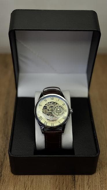 Мужские механические часы с открытым механизмом (скелетон) - at lalafo.kg Мужские механические часы с открытым механизмом (скелетон) -