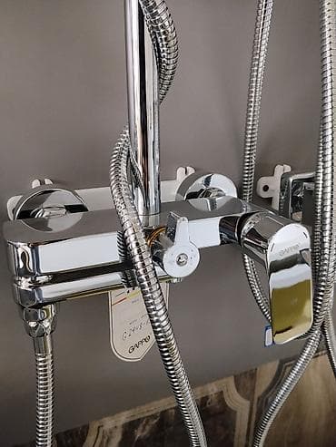 Суу аралаштыргычтар: Ванна жана душ үчүн суу аралаштыргыч, Кол душ, Орнотуу: Сырткы монтаж, Материалы: Латунь, Функциялар: Функциялары жок lalafo.kg да — 1 Суу аралаштыргычтар: Ванна жана душ үчүн суу аралаштыргыч, Кол душ, Орнотуу: Сырткы монтаж, Материалы: Латунь, Функциялар: Функциялары жок — 1