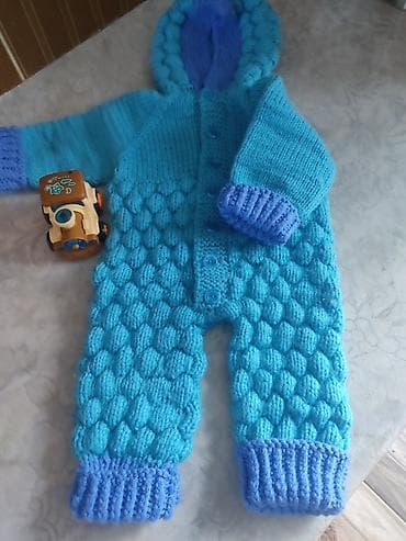 Комбинезон детский связанный из турецкой пряжи новый,стоимость 1200 at lalafo.kg Комбинезон детский связанный из турецкой пряжи новый,стоимость 1200