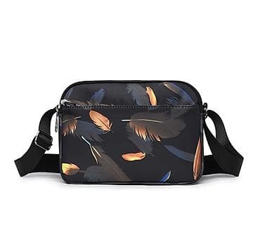 Сумка через плечо с принтом «перья» - Формат: компактная at lalafo.kg Сумка через плечо с принтом «перья» - Формат: компактная