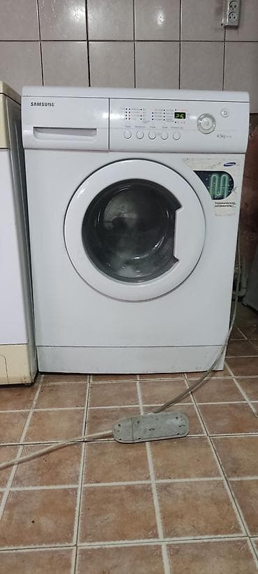Стиральные машины автомат с фронтальной загрузкой. 1) Samsung (белая at lalafo.kg Стиральные машины автомат с фронтальной загрузкой. 1) Samsung (белая