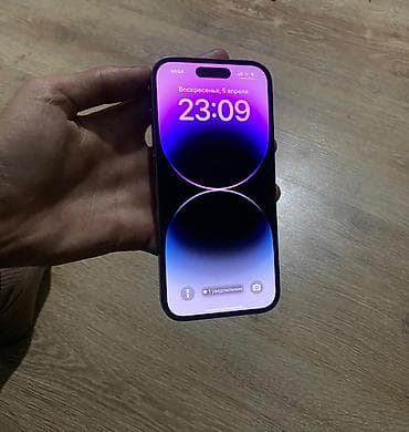 IPhone 14 Pro, Б/у, 128 ГБ, Deep Purple, Чехол, 80 % at lalafo.kg IPhone 14 Pro, Б/у, 128 ГБ, Deep Purple, Чехол, 80 %