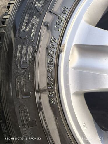 Колеса в сборе 265 / 65 / R 17, Зима, Комплект, Внедорожные (АТ/МТ), Литые at lalafo.kg Колеса в сборе 265 / 65 / R 17, Зима, Комплект, Внедорожные (АТ/МТ), Литые