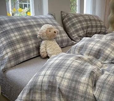 Жумшак эмерек үчүн каптамалар: Постельное бельё из 100% хлопка Нежное и прочное постельное бельё lalafo.kg да — 1 Жумшак эмерек үчүн каптамалар: Постельное бельё из 100% хлопка Нежное и прочное постельное бельё — 1