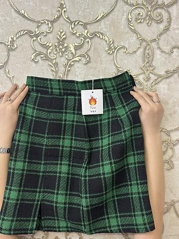 Юбка, Модель юбки: Шотландка, Мини, По талии at lalafo.kg Юбка, Модель юбки: Шотландка, Мини, По талии
