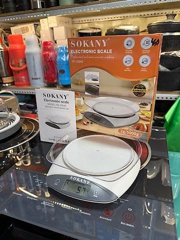 Весы электронные кухонные Бренд Сокани Sokany 19040 Грузоподъемность at lalafo.kg Весы электронные кухонные Бренд Сокани Sokany 19040 Грузоподъемность