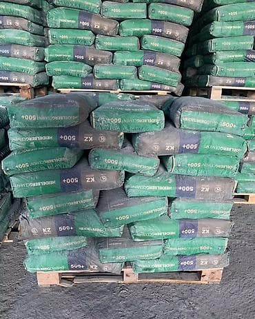 Хайдельберг цемент, M-500, цвет - Серый, 50 кг/м³, В розницу at lalafo.kg Хайдельберг цемент, M-500, цвет - Серый, 50 кг/м³, В розницу