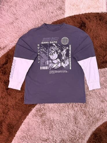 Лонгслив с принтом «ISAMU SAITO / Modern Samurai» - Стиль at lalafo.kg Лонгслив с принтом «ISAMU SAITO / Modern Samurai» - Стиль