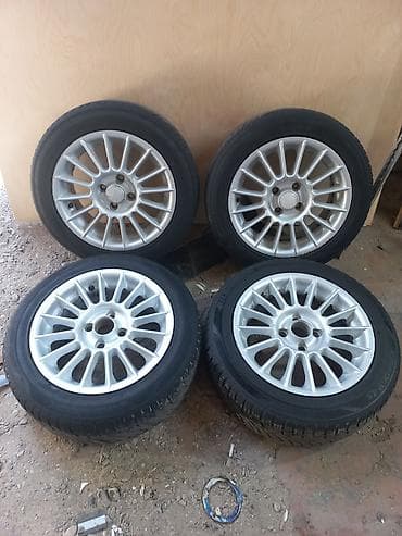 Колеса в сборе 195 / 55 / R 15, Всесезонная, Б/у, Комплект, Легковые, Литые, отверстий - 4 at lalafo.kg Колеса в сборе 195 / 55 / R 15, Всесезонная, Б/у, Комплект, Легковые, Литые, отверстий - 4