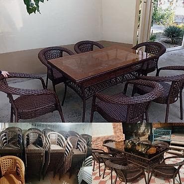 Комплект садовой мебели, Кресла, Ротанг at lalafo.kg Комплект садовой мебели, Кресла, Ротанг