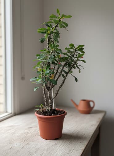 Крупные комнатные растения — молочай Милей (Euphorbia milii, «Корона at lalafo.kg Крупные комнатные растения — молочай Милей (Euphorbia milii, «Корона