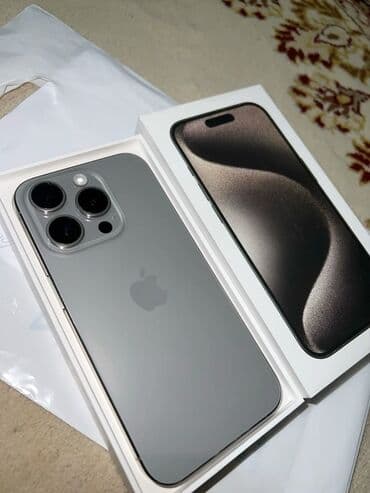 Паркет: IPhone 15 Pro Max, Natural Titanium, Куту lalafo.kg да — 1 Паркет: IPhone 15 Pro Max, Natural Titanium, Куту — 1