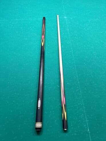 Бильярдный кий разборный (2 части) - Тип: двусоставной кий с at lalafo.kg Бильярдный кий разборный (2 части) - Тип: двусоставной кий с