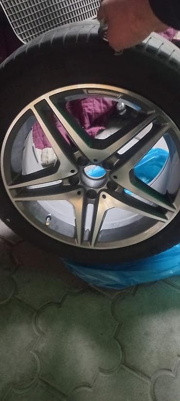 Колеса в сборе 225 / 55 / R 18, Лето, Б/у, Комплект, Легковые, Литые, отверстий - 5 at lalafo.kg Колеса в сборе 225 / 55 / R 18, Лето, Б/у, Комплект, Легковые, Литые, отверстий - 5