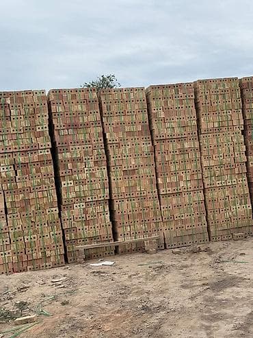 Пустотелый, дырчатый, Жженый кирпич, Полублок, 250×120×90 at lalafo.kg Пустотелый, дырчатый, Жженый кирпич, Полублок, 250×120×90